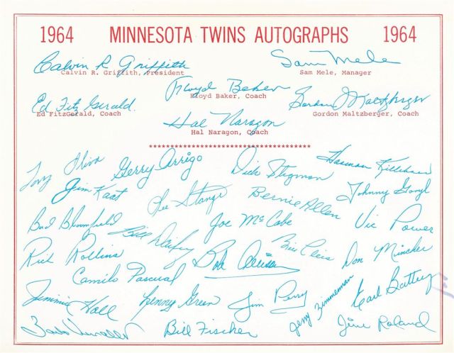 twinsautographs'64
